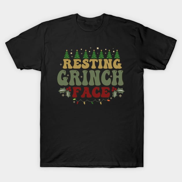 Resting Grinch Face T-Shirt by funkymonkeytees